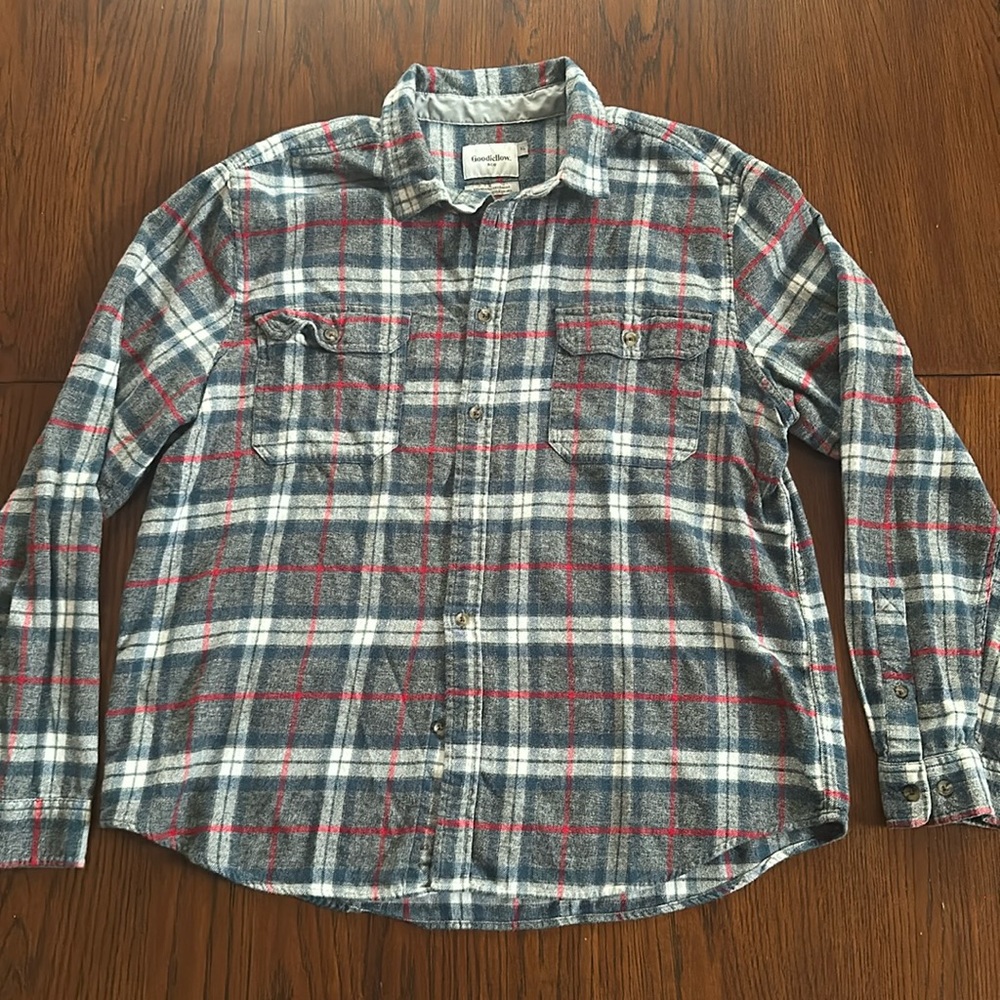 Goodfellow & Co Mens Soft Plaid Flannel Size XL